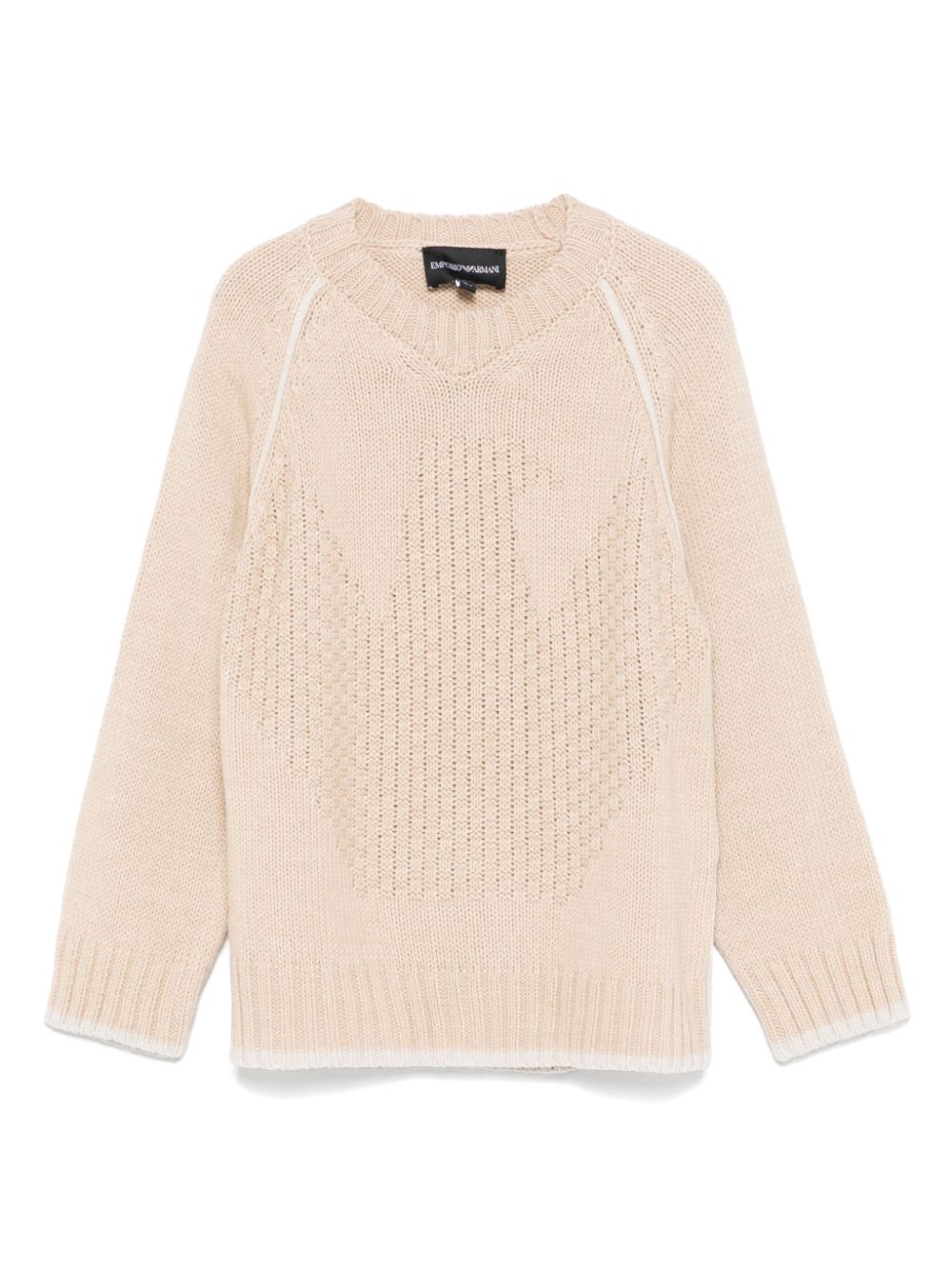 Logo-intarsia sweater - Neutrals