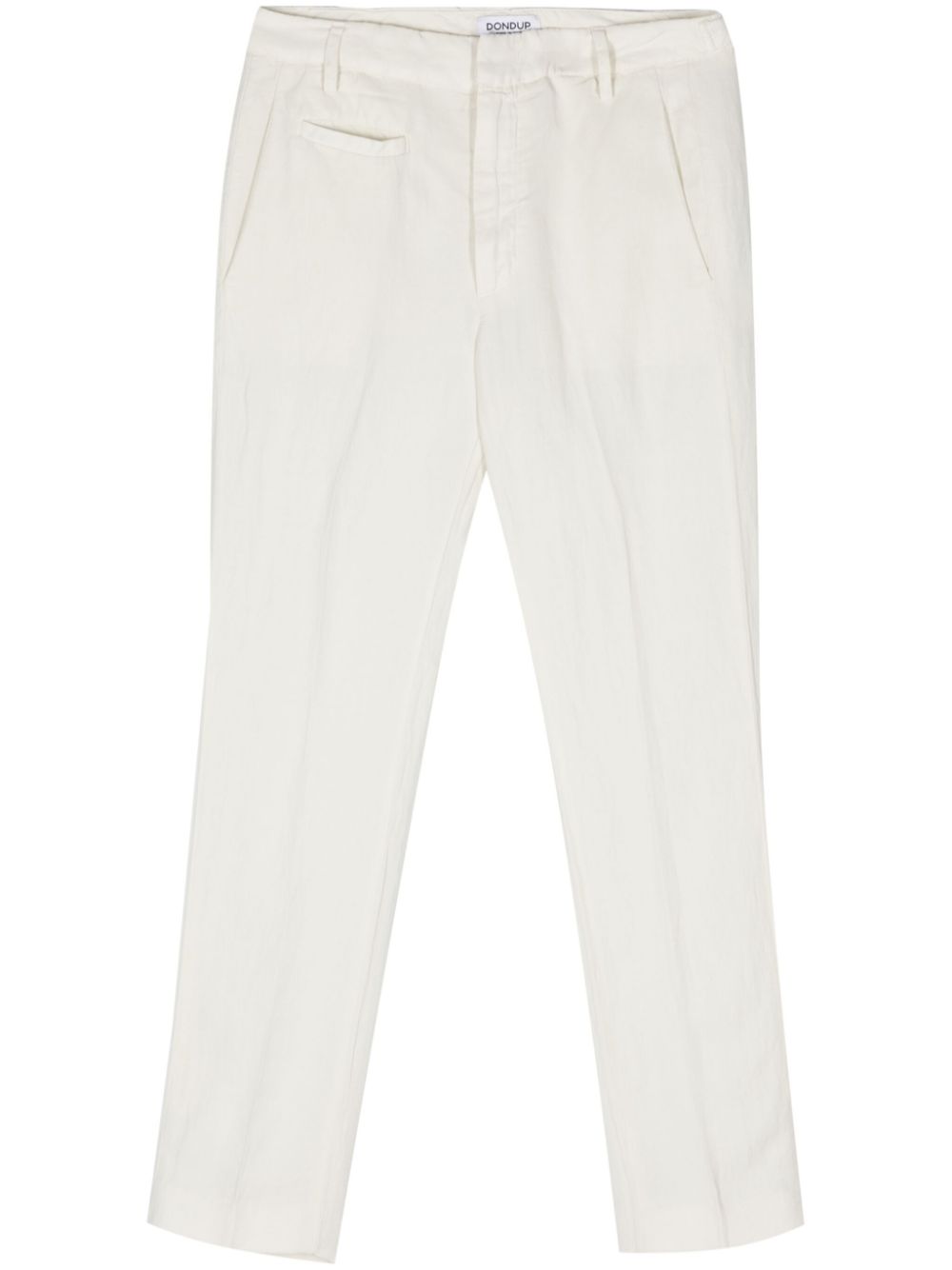 Ariel cropped-leg trousers - White