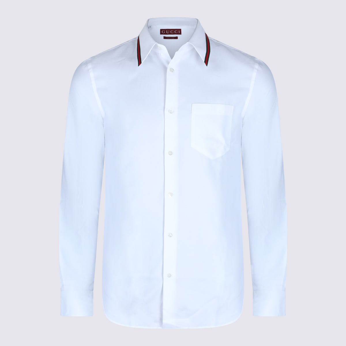 Striped-collar Shirt