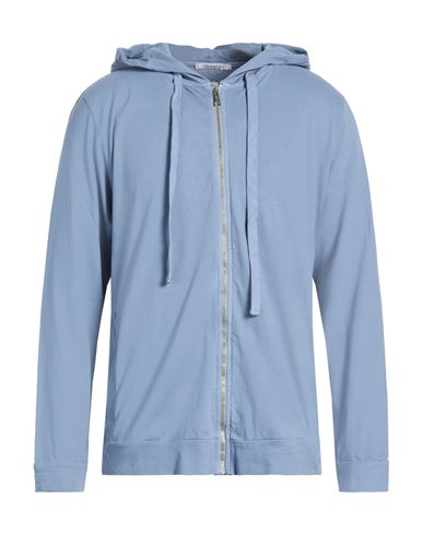 Man Sweatshirt Slate blue Size XL Cotton