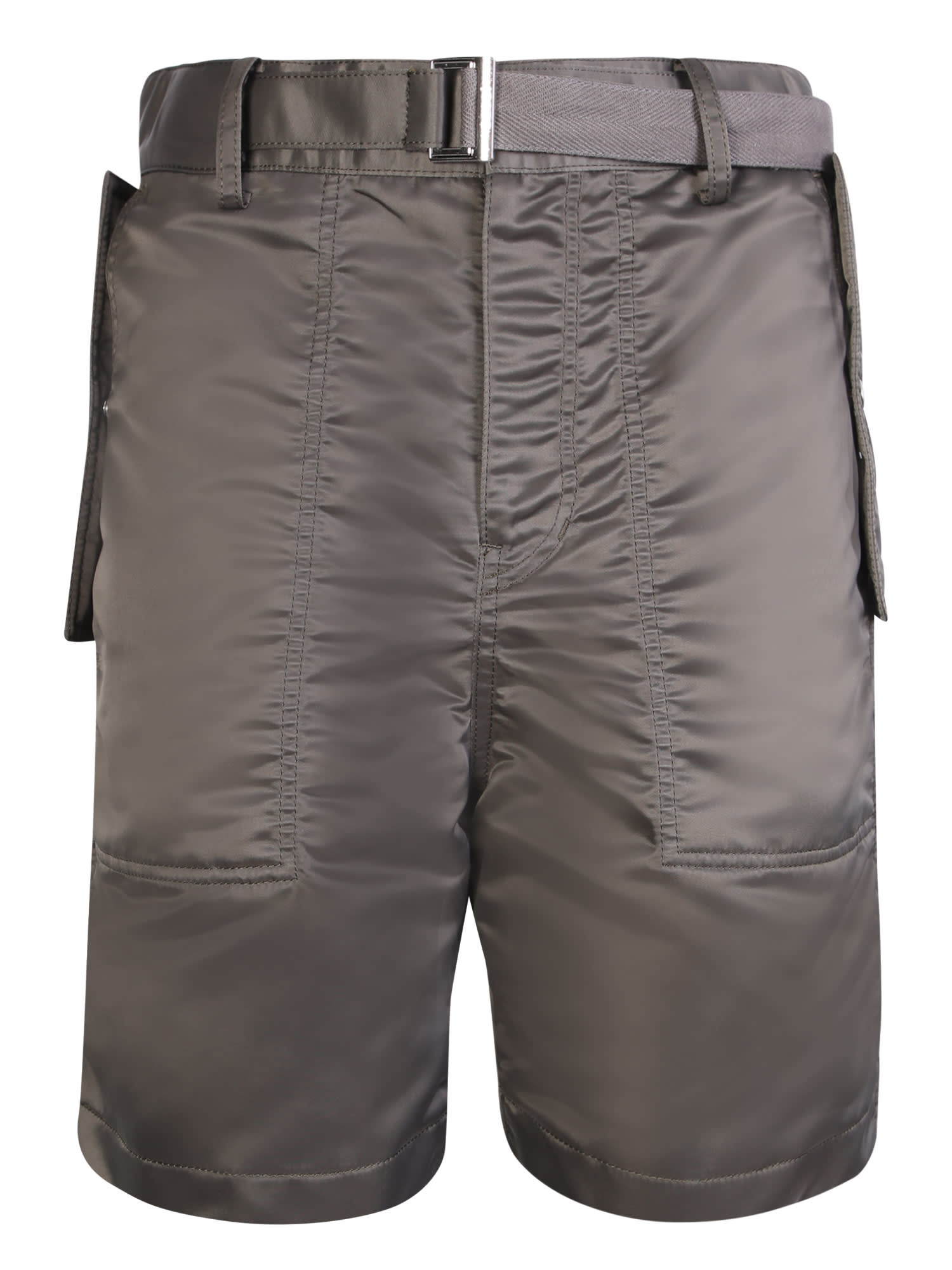 Nylon Khaki Shorts