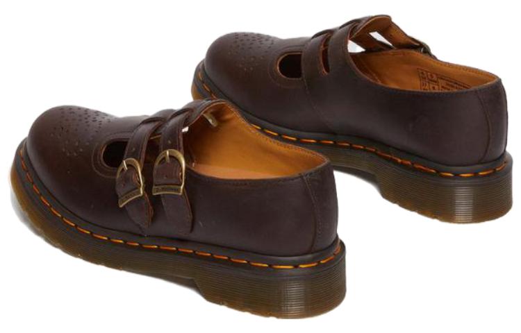 (WMNS) 8065 Crazy Horse Leather Mary Jane Shoes 'Dark Brown'