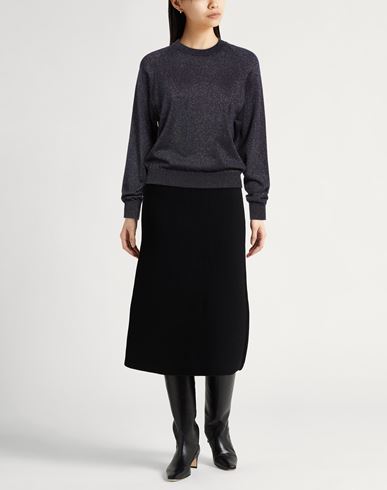 Woman Sweater Midnight blue Size 6 Cotton, Viscose, Metallic fiber, Polyester