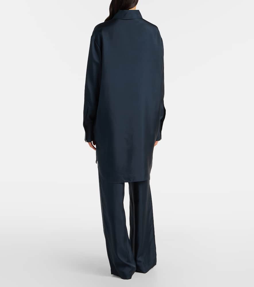 Róhe Oversized silk satin shirt