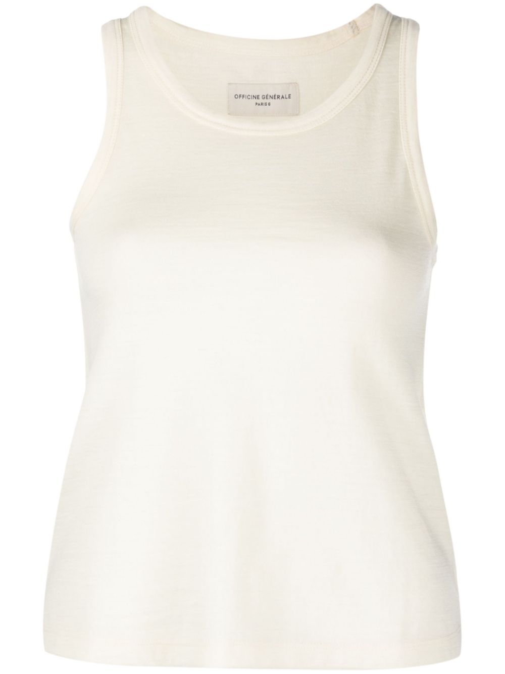 Sleeveless knitted top - Neutrals