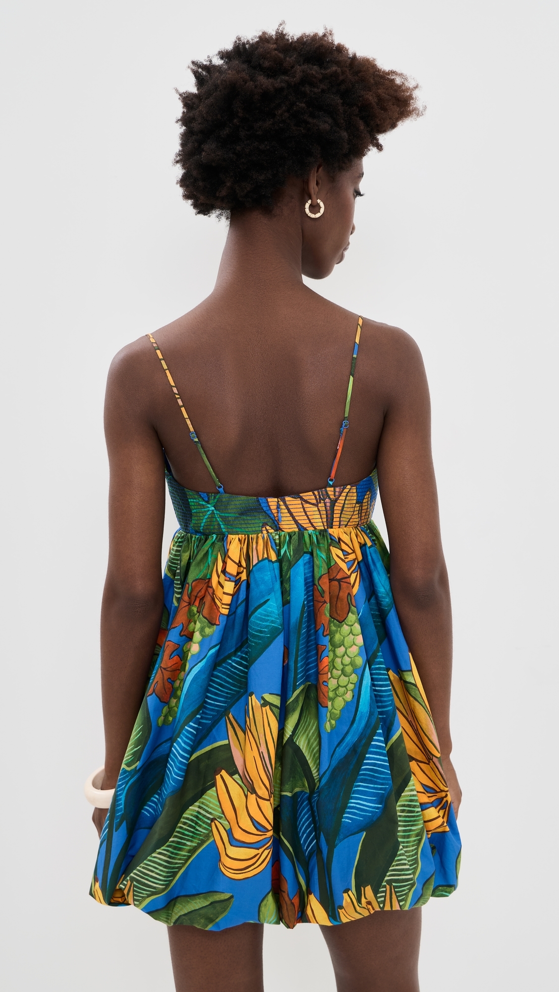 Banana Grapes Blue Sleeveless Mini Dress Banana Grapes Blue