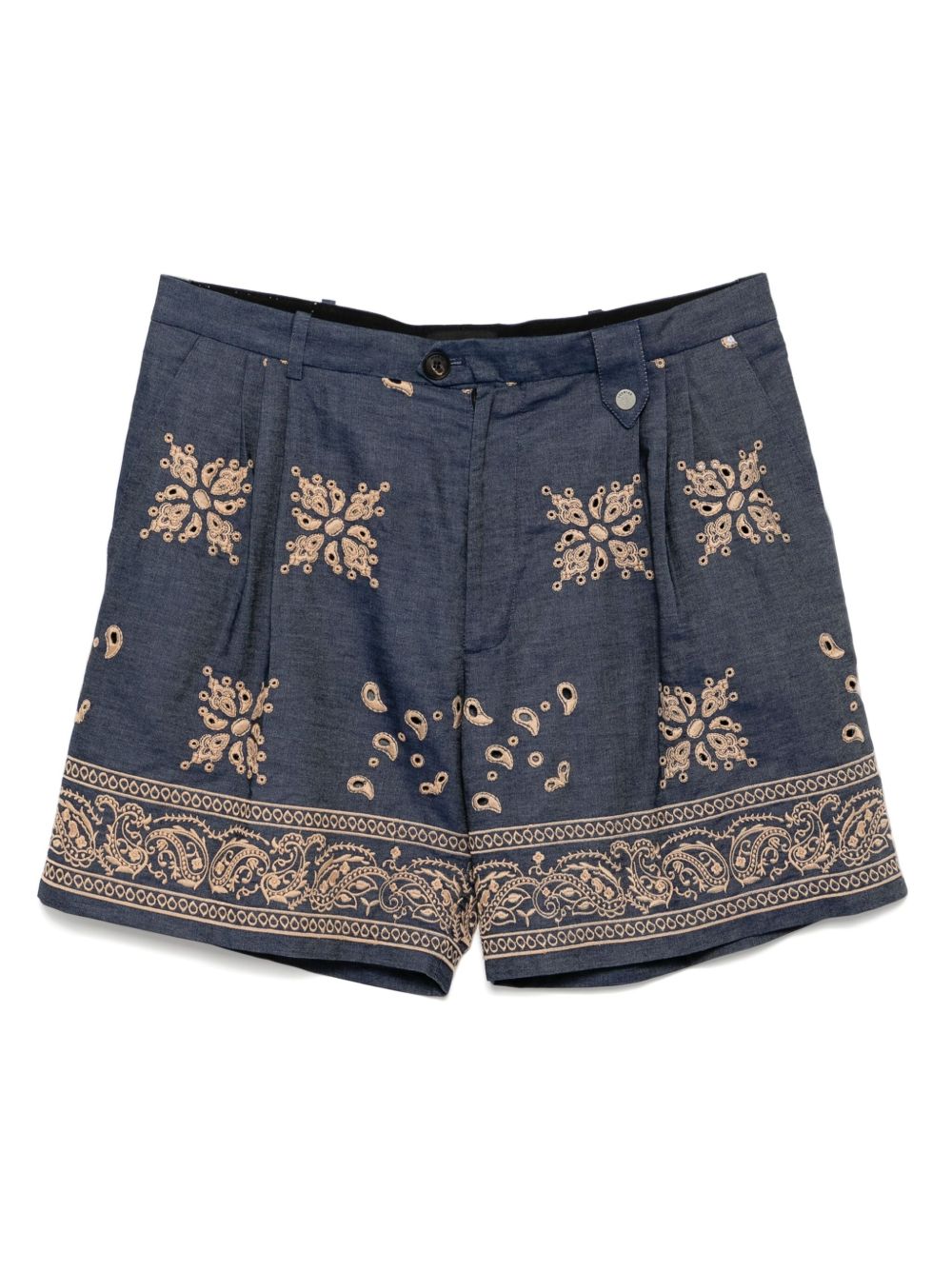 EGONlab. embroidered lace shorts - Neutrals