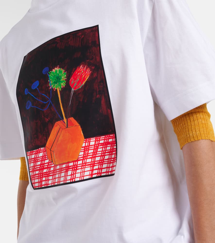 Printed cotton jersey T-shirt