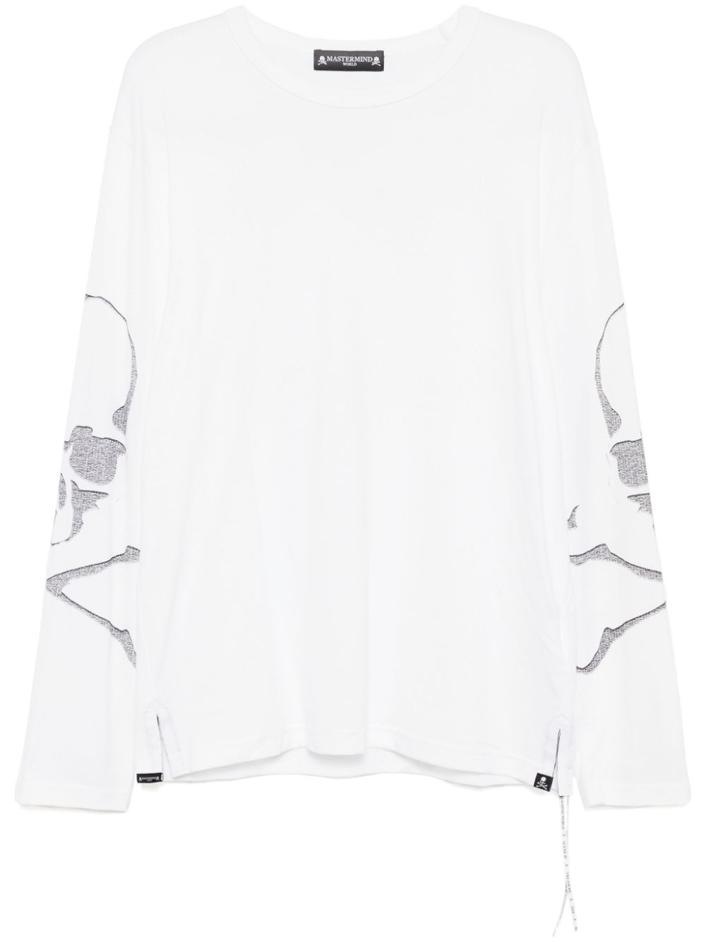 Logo print long-sleeves T-shirt - White