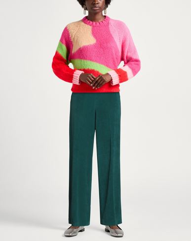 Woman Pants Emerald green Size 2 Cotton, Polyester