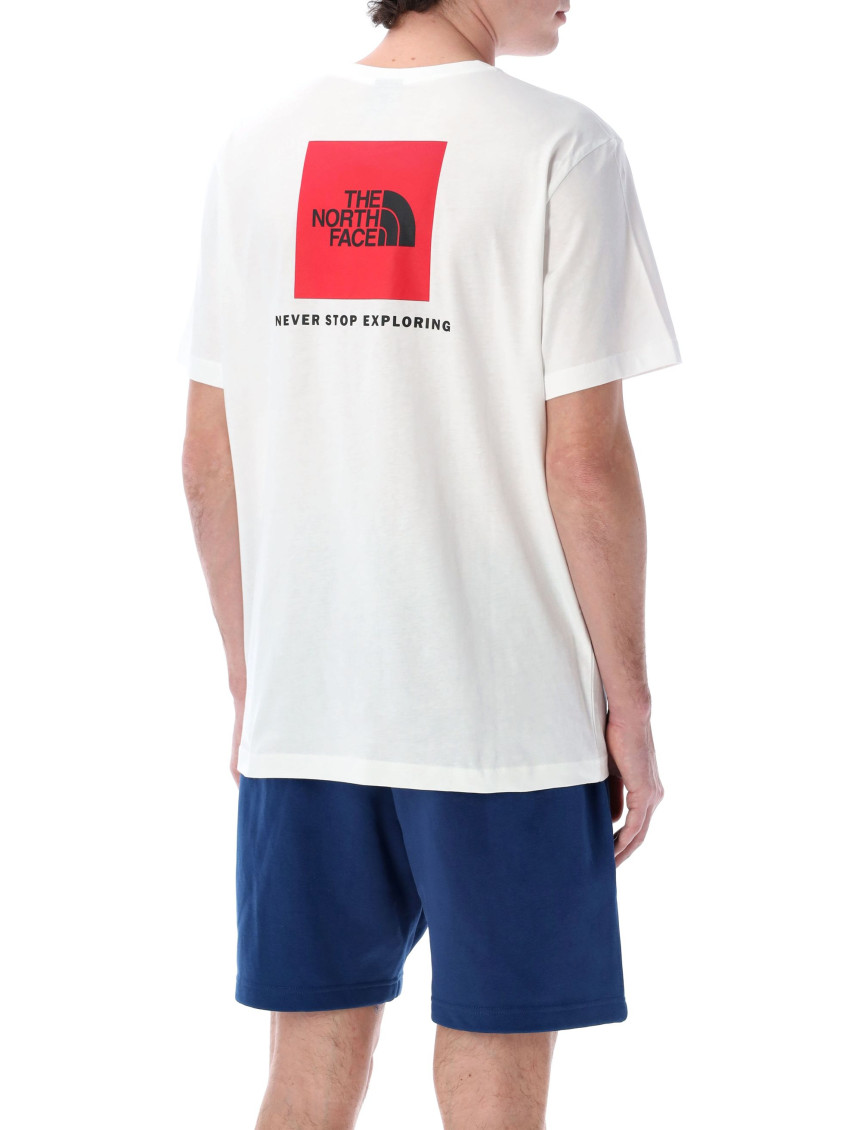 Redbox-print cotton T-shirt - White