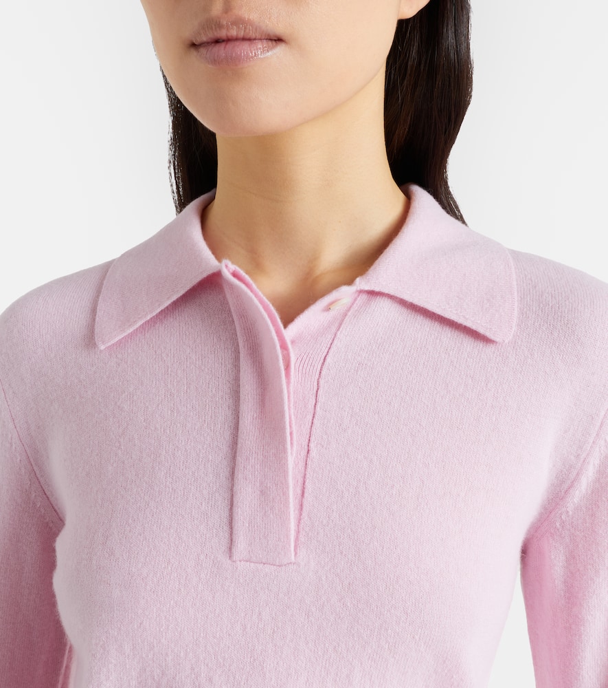 Virgin wool polo sweater