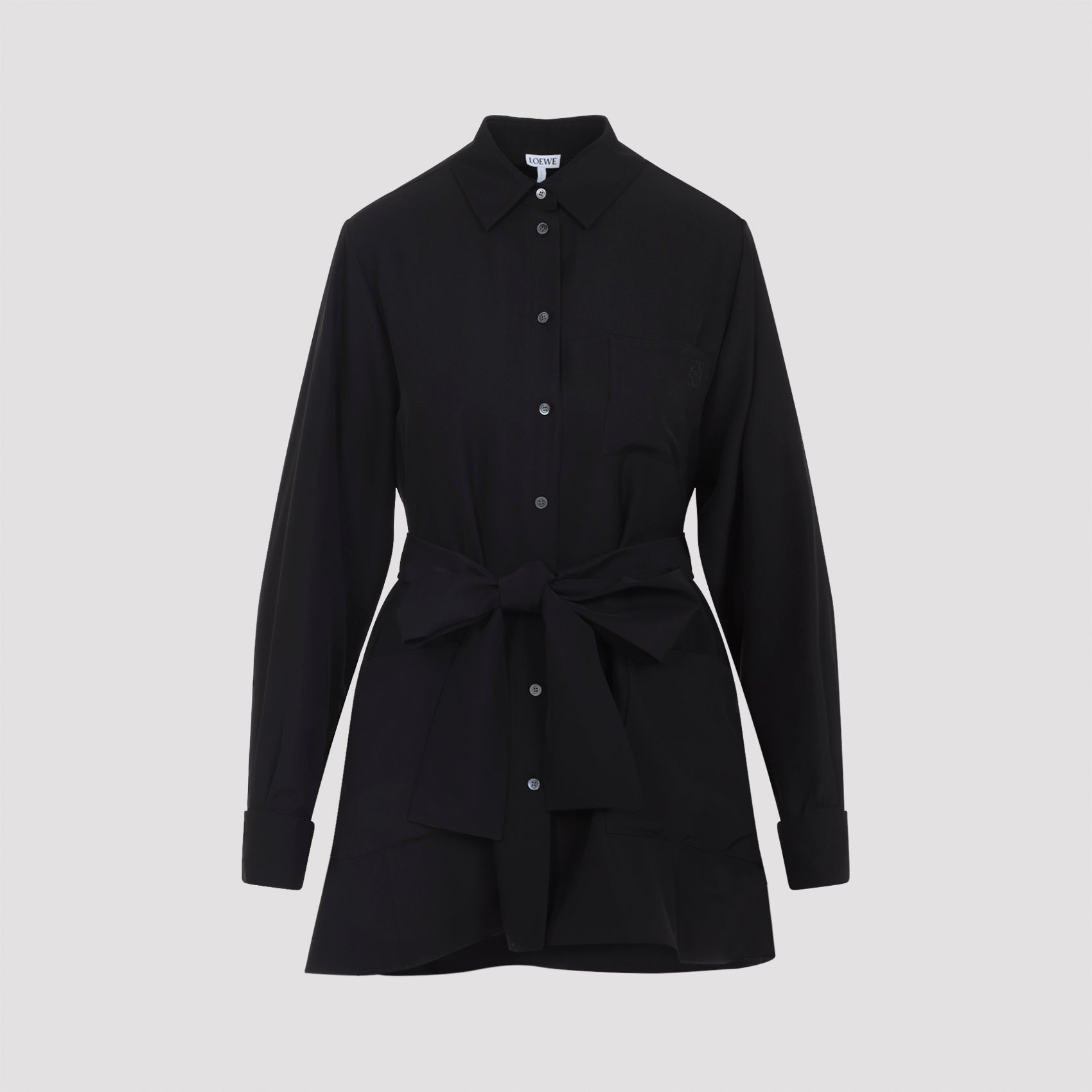 Belted Blouse in Silk
