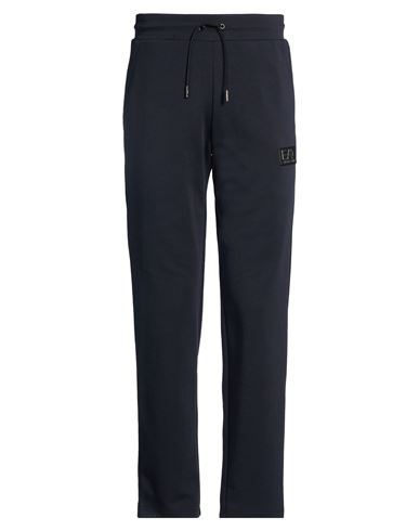 Man Pants Blue Size L Polyester, Cotton, Elastane