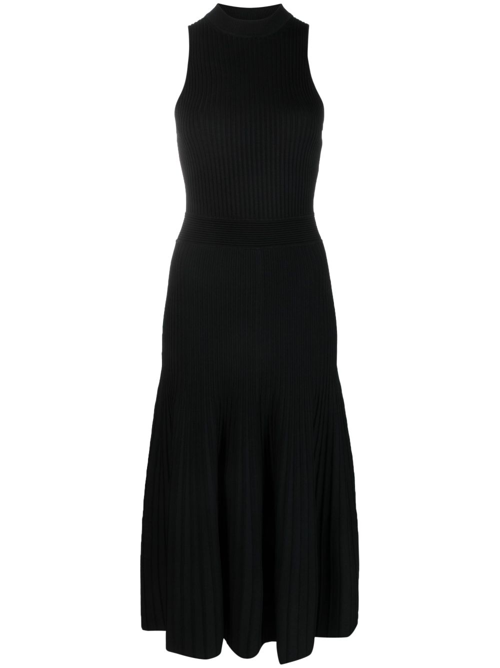Marianne tank pleated dress - Black