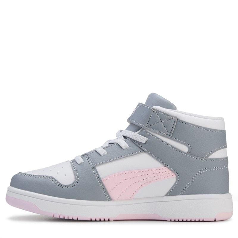Kids' Rebound Layup High Top Sneaker Little Kid Shoes (Grey/Pink)