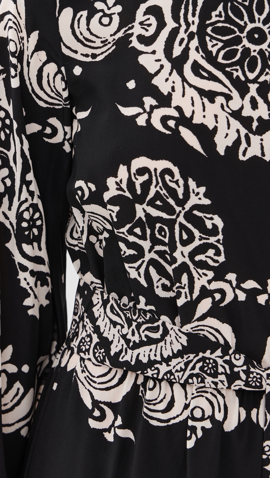 Christy Dress Ornamental Tapestry Onyx Black