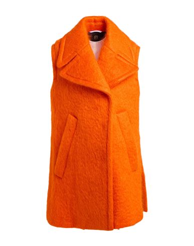 Woman Coat Orange Size 8 Mohair wool, Wool, Polyamide