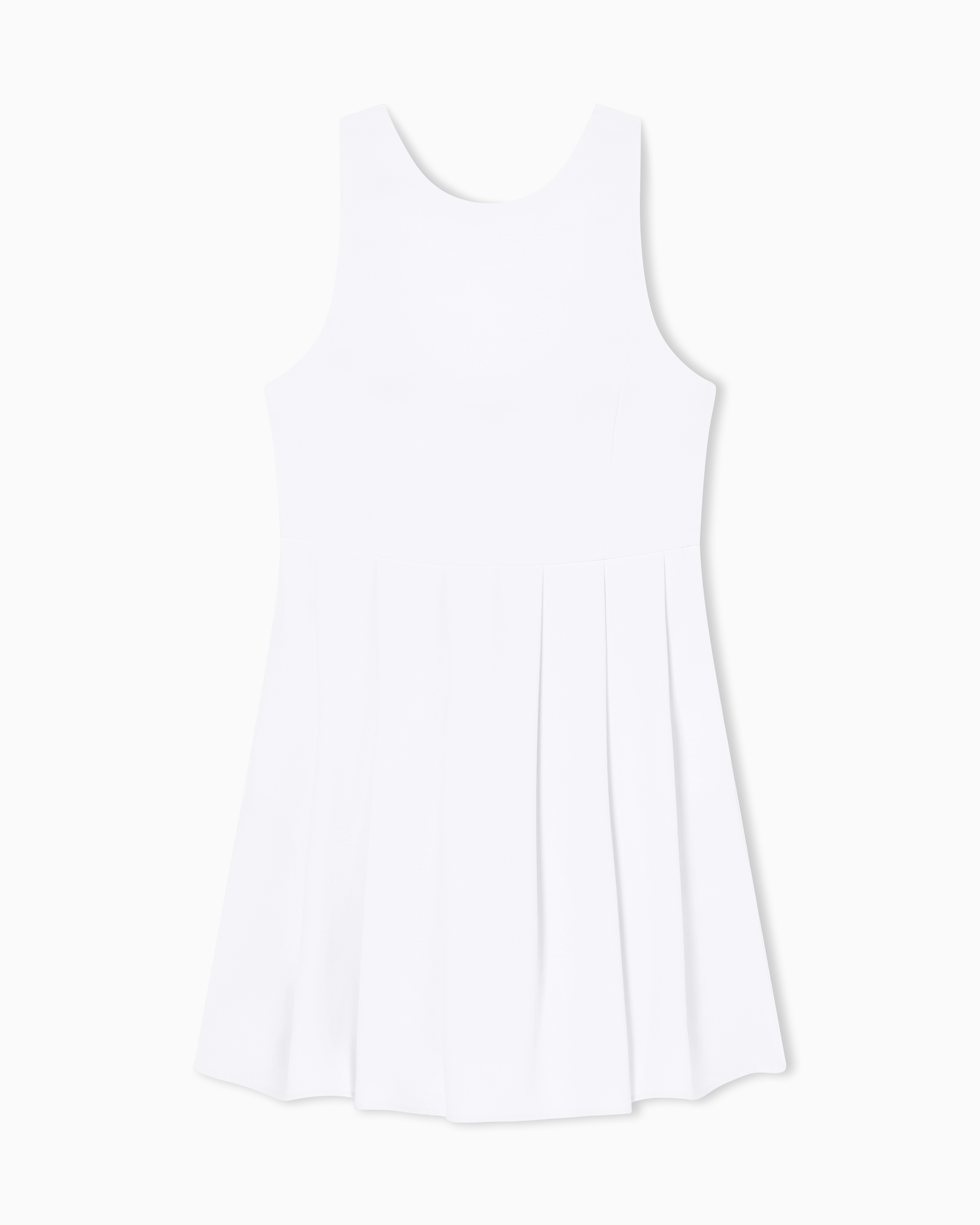 Short Light Crepe Dress with Asymmetric Draping
