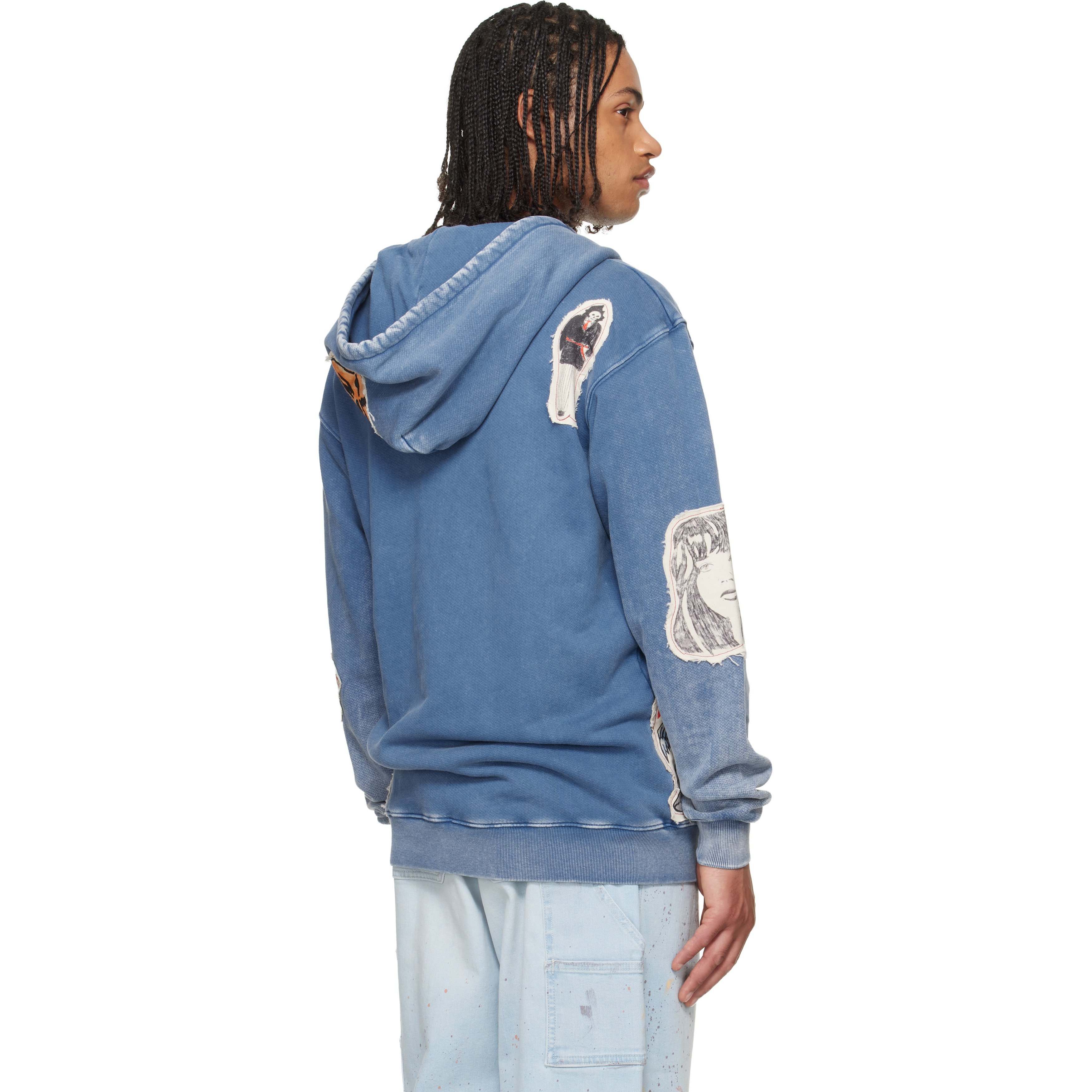 Blue Lynard California Cool Terry Graphics Zip Hoodie