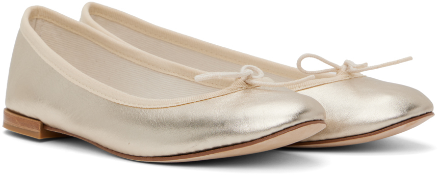 Repetto Gold Cendrillon Ballerina Flats