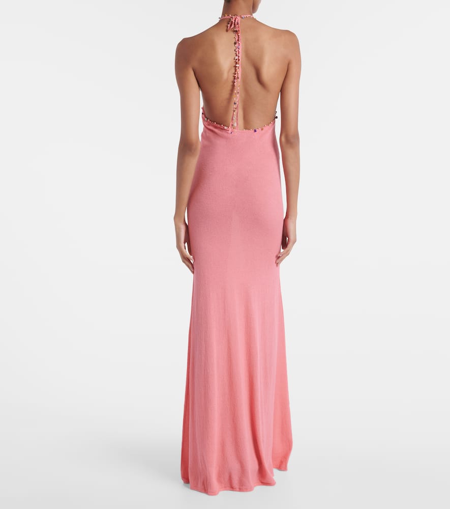 Beach Quartz embellished maxi dress