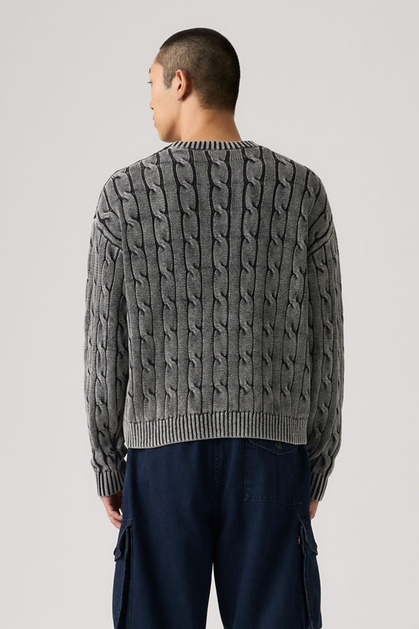 Carmel Cable Crewneck Sweater