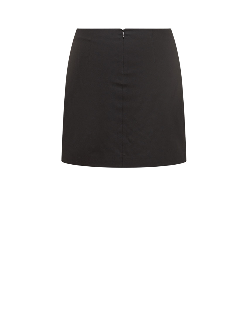 Back Zip Mini Skirt