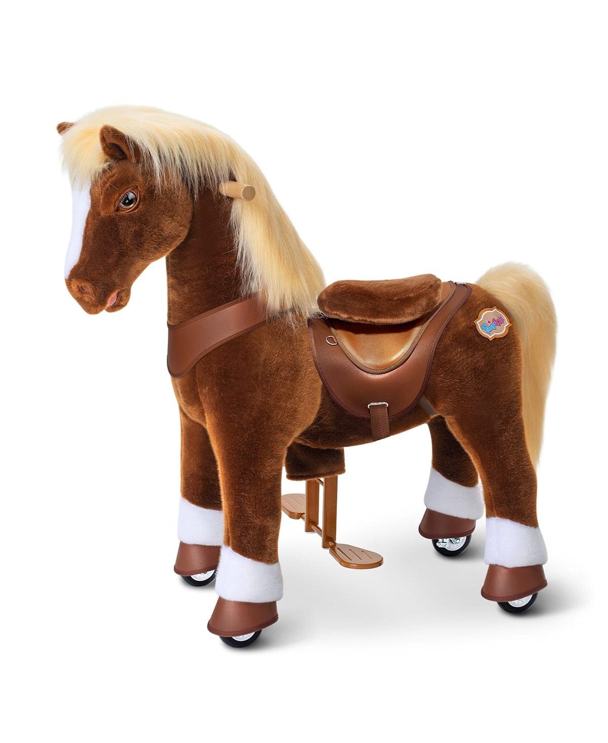 Model Y Brown Horse Rideable Toy for Age 4-7 - Brown