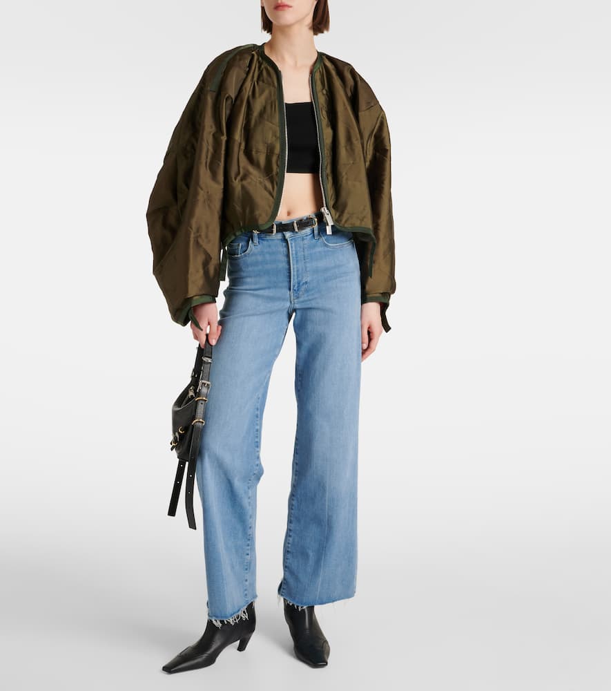 Le Slim Palazzo high-rise wide-leg jeans