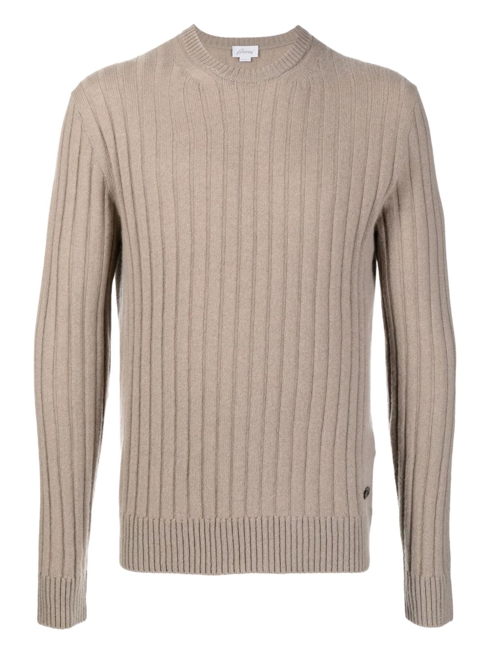 Ribbed wool sweater - Neutrals
