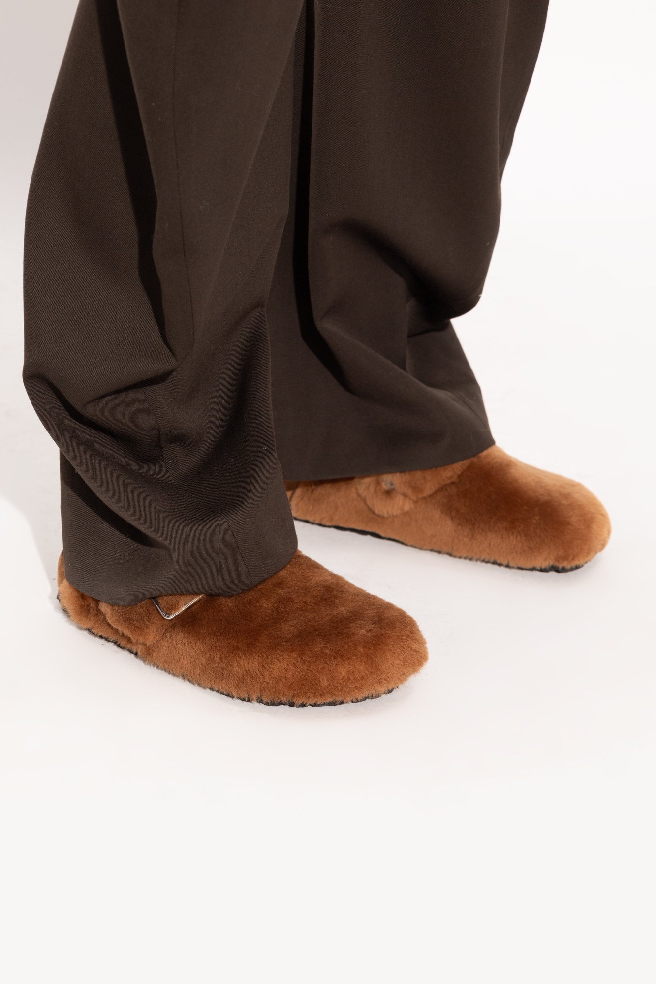 Boston 1774 Shearling Mules, Women's, Brown