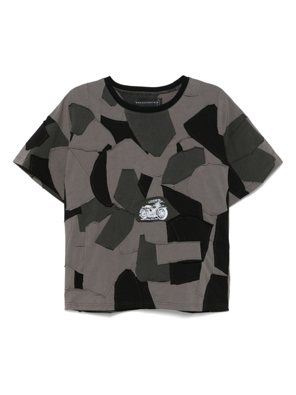 Who Decides War Moto Boro T-shirt - Grey