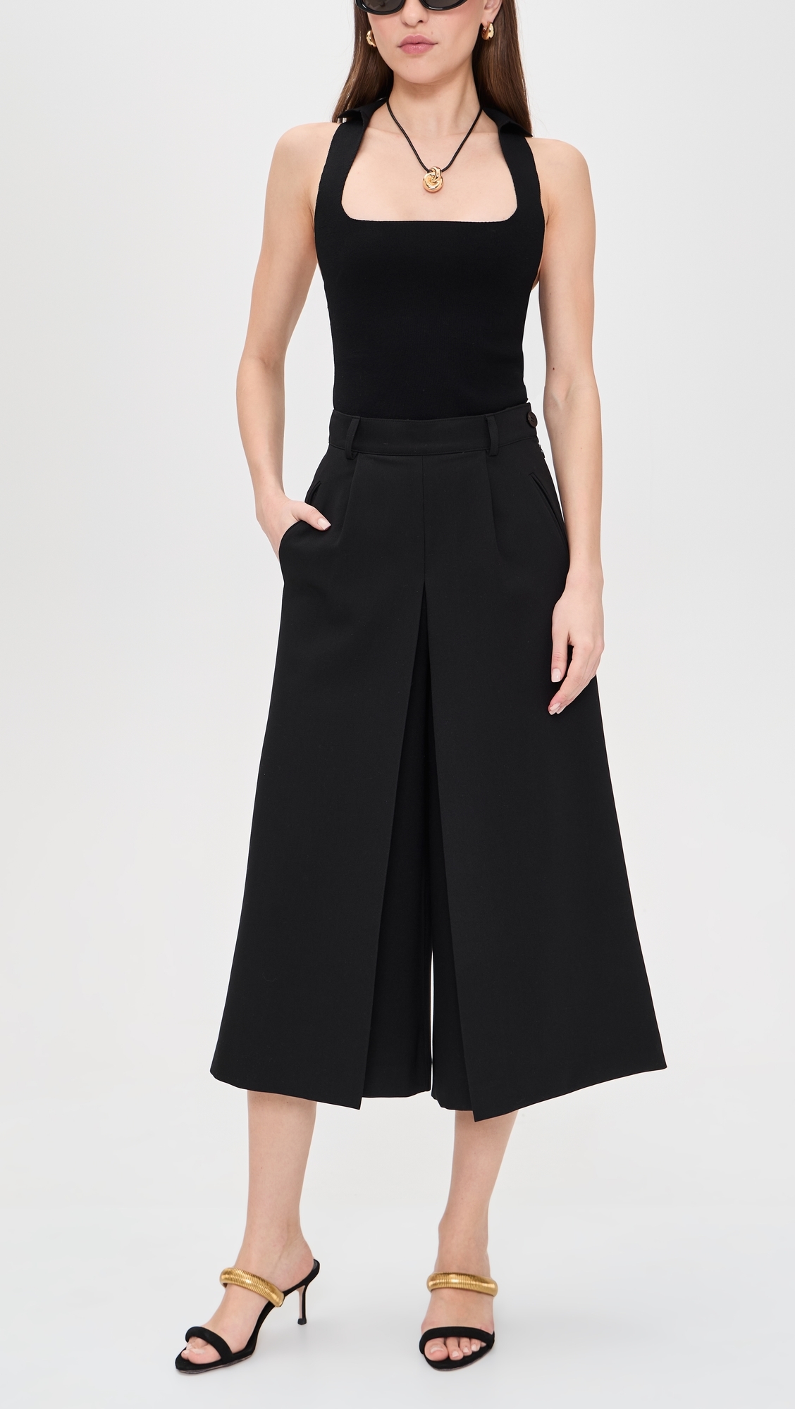 The Nicole Culottes Black