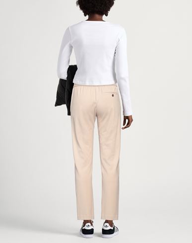 Woman Pants Sand Size 8 Cotton, Elastane