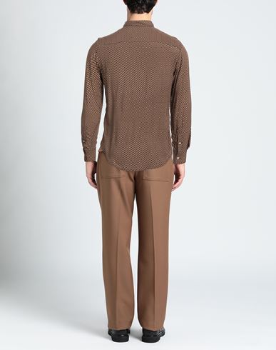 Man Shirt Camel Size M Viscose