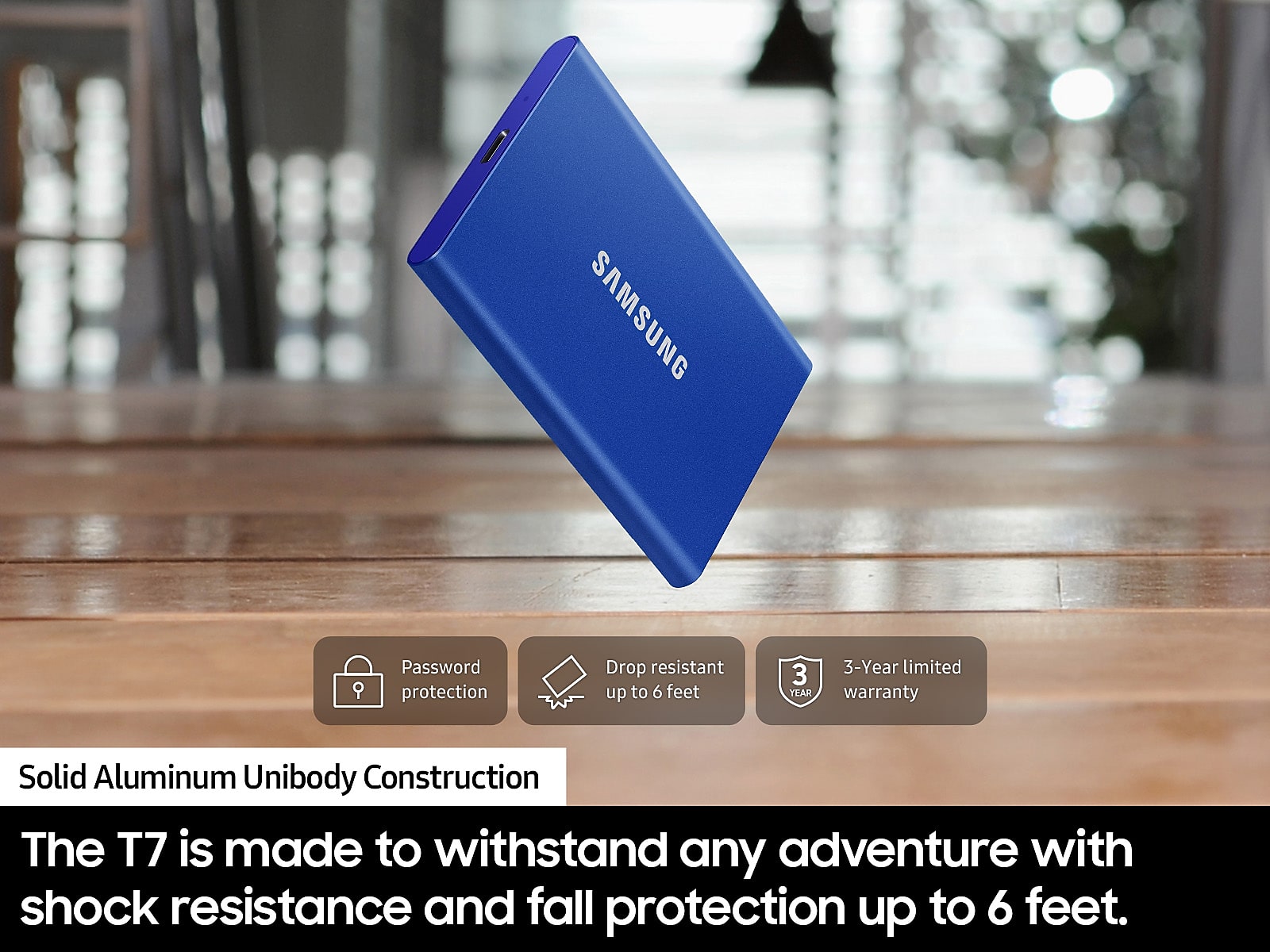 Portable SSD T7 USB 3.2 4TB ( in Grey)(MU-PC4T0T/AM)