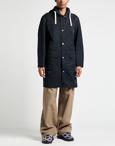 Teknosartorial Man Overcoat & Trench Coat Midnight blue Size 38 Polyamide