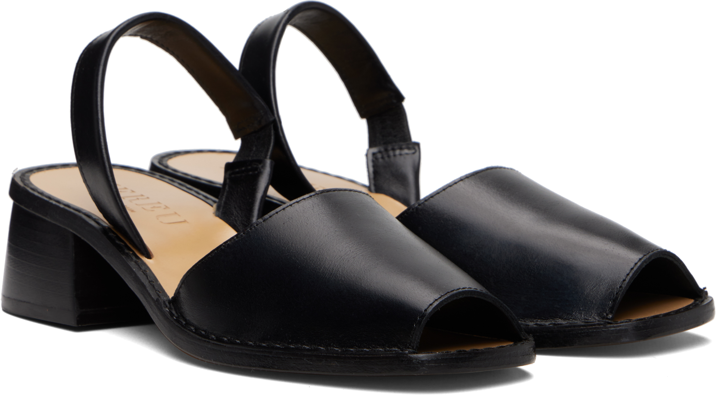 Black Altet Heeled Sandals