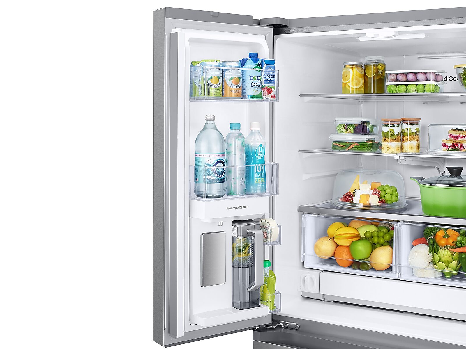 25 cu. ft. 33" 3-Door French Door Refrigerator with Beverage Center™ in Stainless Steel(RF25C5551SR/AA)