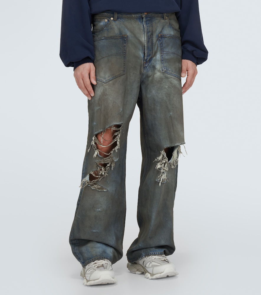 Distressed jeans