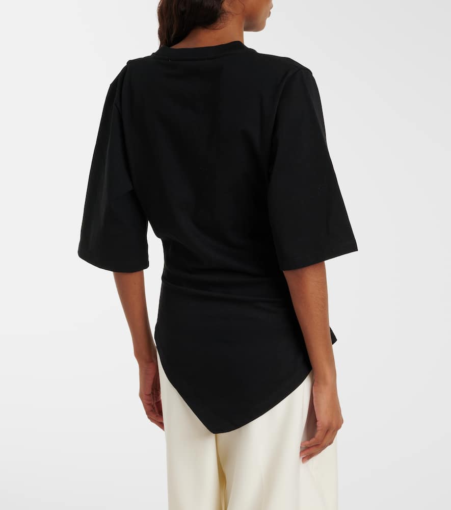 Róhe Gathered cotton T-shirt