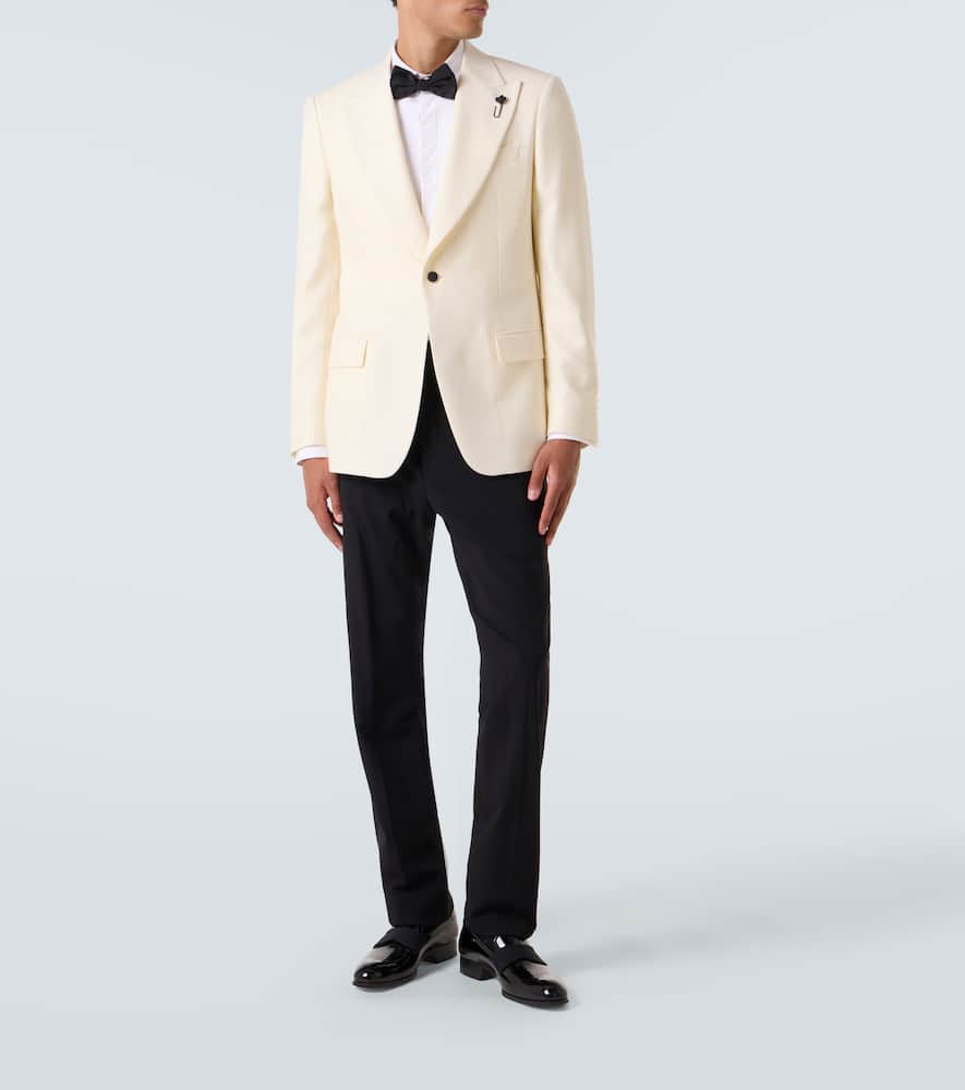 Single-breasted virgin wool blazer