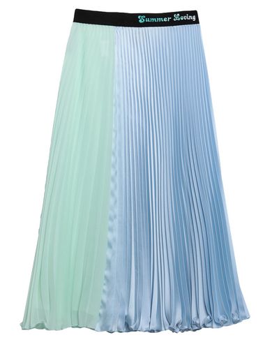 Woman Midi skirt Sky blue Size 4 Polyester