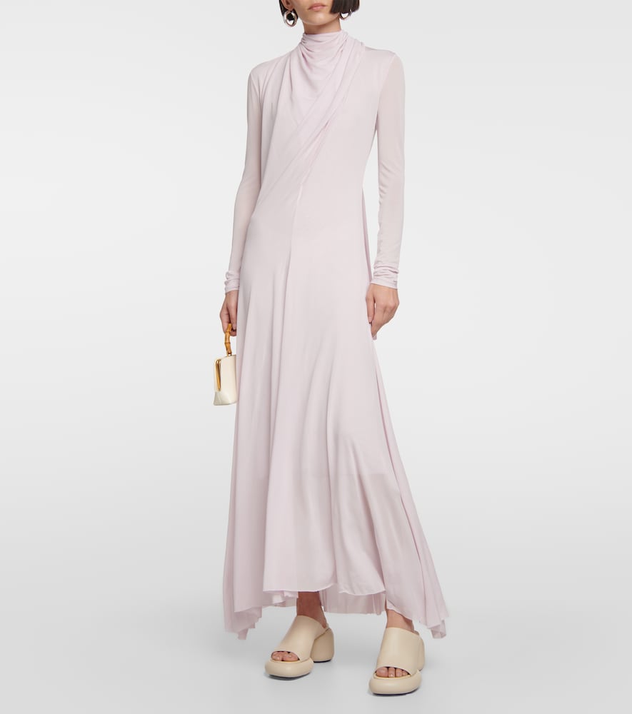 Draped crêpe gown