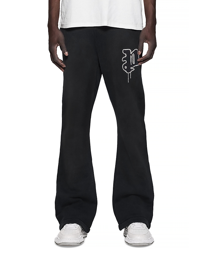 Flared Leg Pants in Black