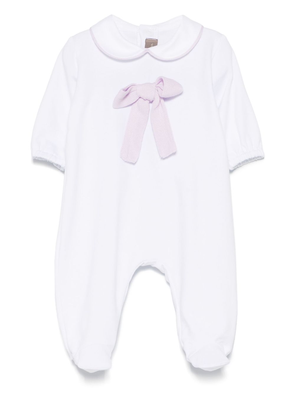 Little Bear bow-detail pajamas - White