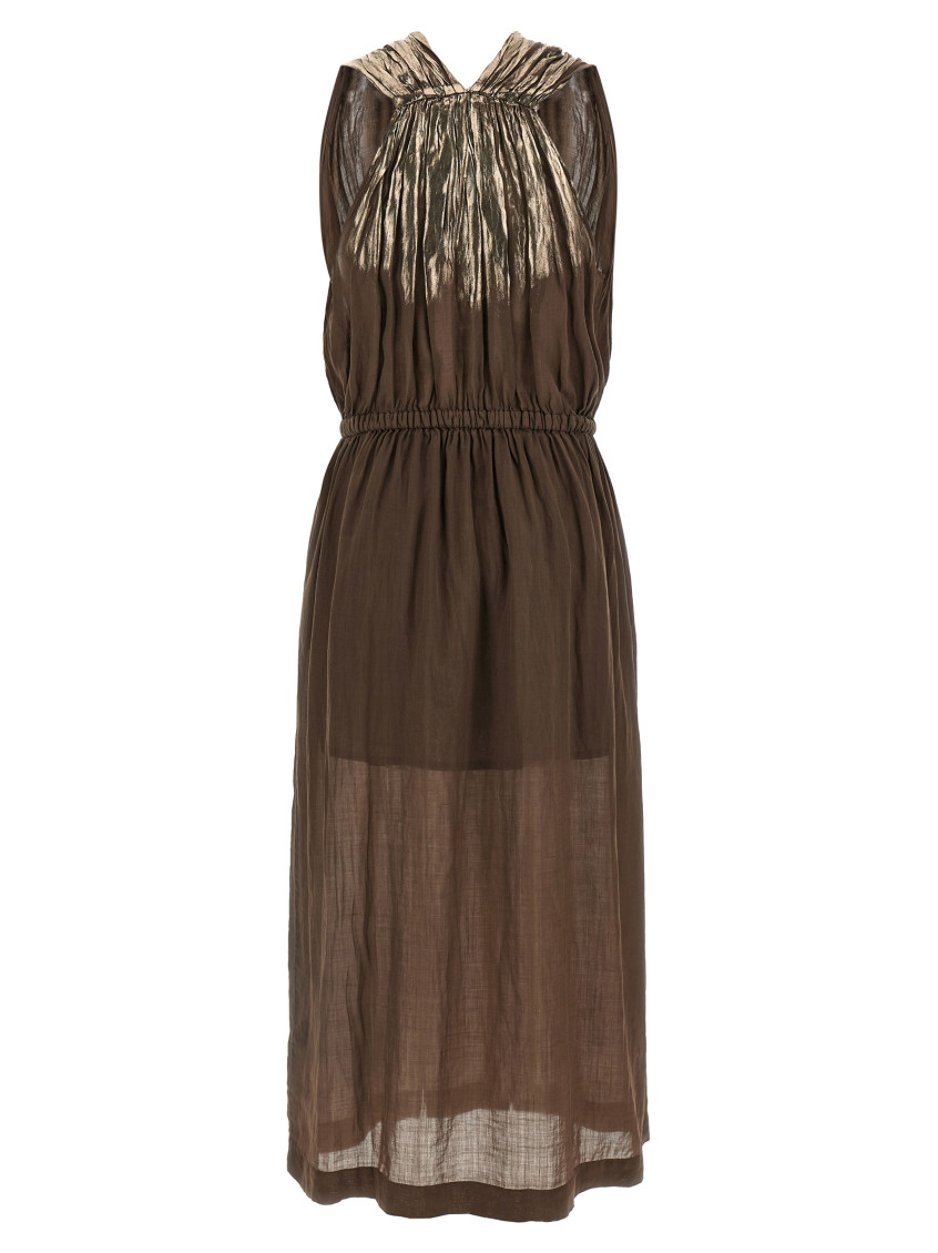 () Linen Blend Dress