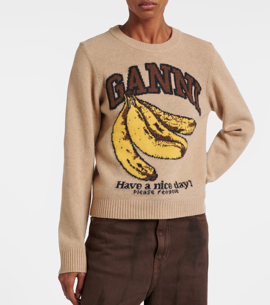 Logo intarsia sweater