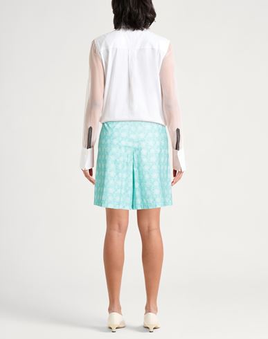 Woman Shorts & Bermuda Shorts Turquoise Size 4 Cotton